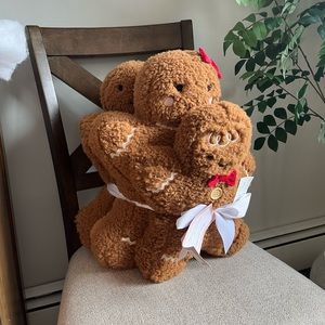 Cupcakes and Cashmere Gingerbread Family Pillow Set